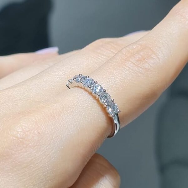 Pırlanta 1,02 Ct Yarımtur Yüzük YZ11083-2