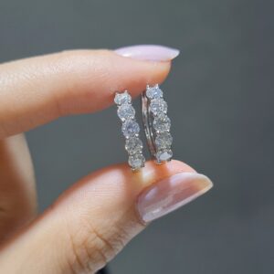 Pırlanta 1,55 Ct Halka Küpe
