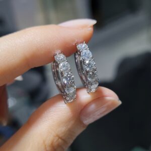 Pırlanta 2,07 Ct Halka Küpe KP03152