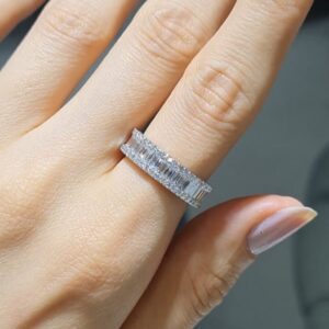 Pırlanta 2,80 Ct Baget Yarımtur Yüzük KR01024