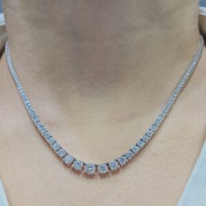 Pırlanta 7,36 Ct Yarım Suyolu Süzme Gerdanlık GR00506