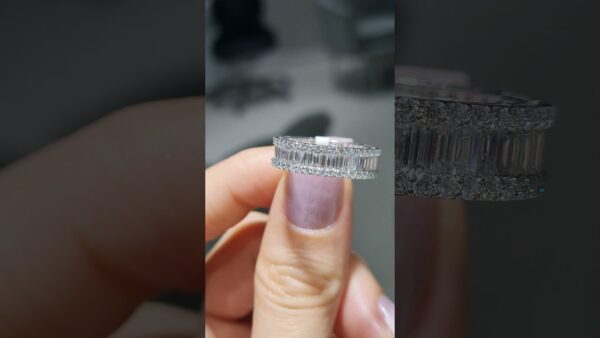 2.80 Ct Baguette Half-Eternity Diamond Ring product video