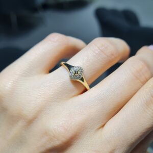 Pırlanta 0,12 Ct Yüzük YZ11091
