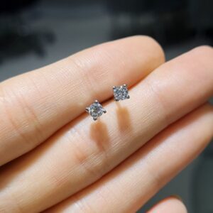 Pırlanta 0,36 Ct HRD Sertifikalı Tektaş Küpe KP02669
