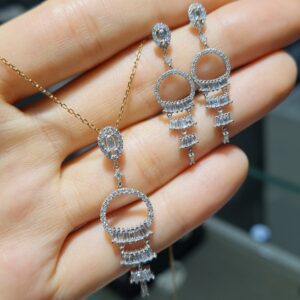 Pırlanta 0,59 Ct Tasarım Küpe KR01070-2