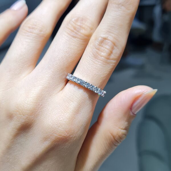 Pırlanta 0,62 Ct Yarımtur Yüzük YZ11036