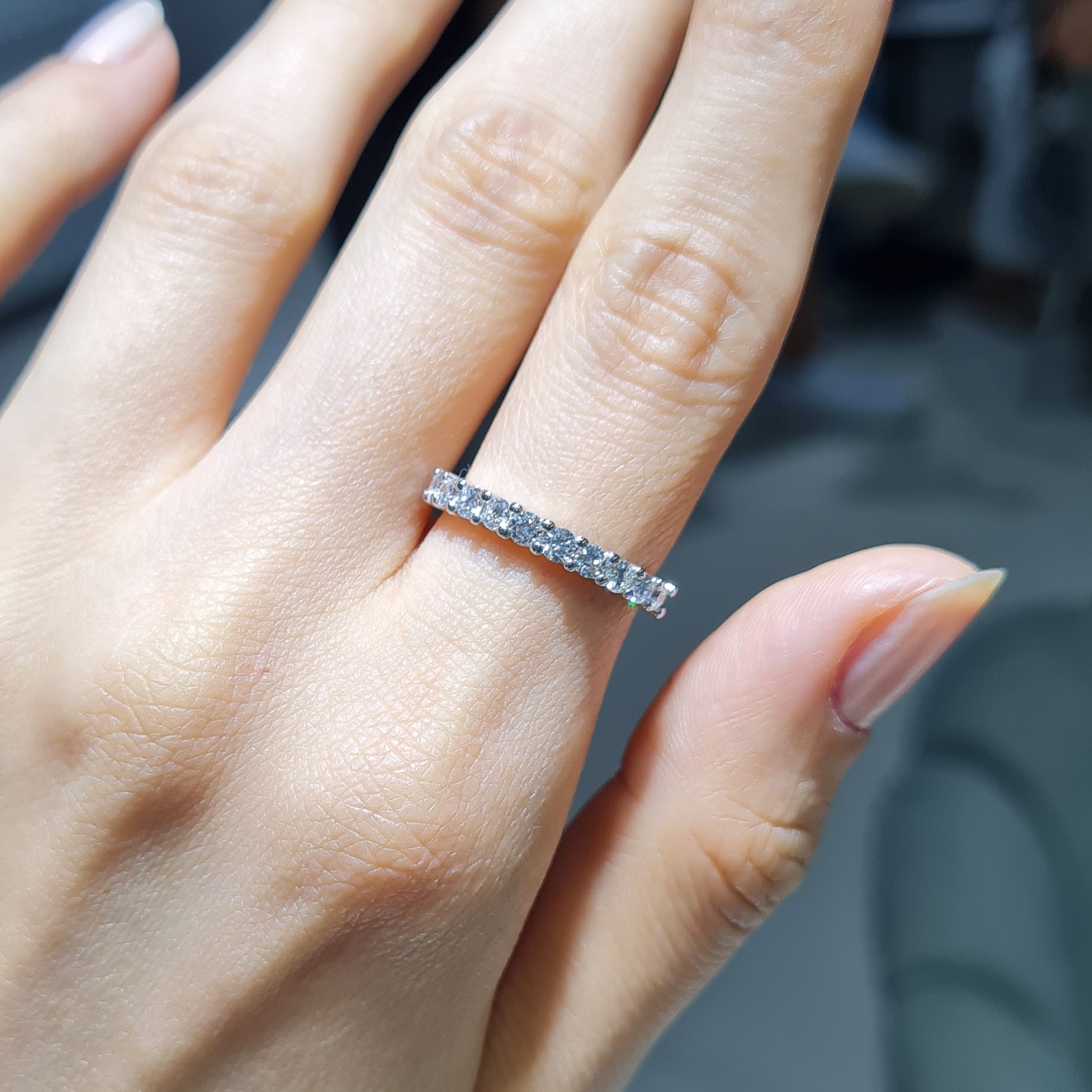 Pırlanta 0,62 Ct Yarımtur Yüzük YZ11036