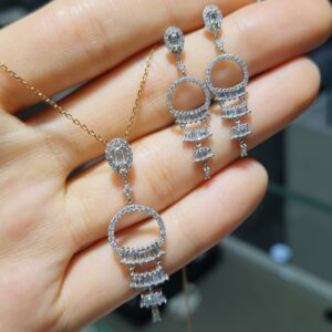 Pırlanta 0,69 Ct Tasarım Kolye KR01069-2