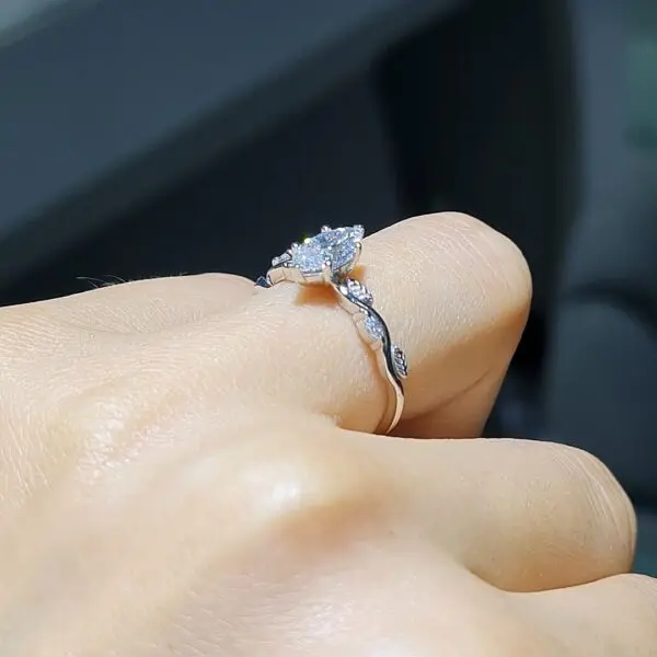 Pırlanta 0,75 Ct D Renk GIA Sertifikalı Markiz Tektaş Yüzük — görsel 2
