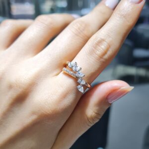 Pırlanta 0,83 Ct Damla Yüzük KR01053