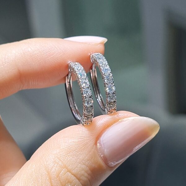 Pırlanta 0,94 Ct Halka Küpe — görsel 1