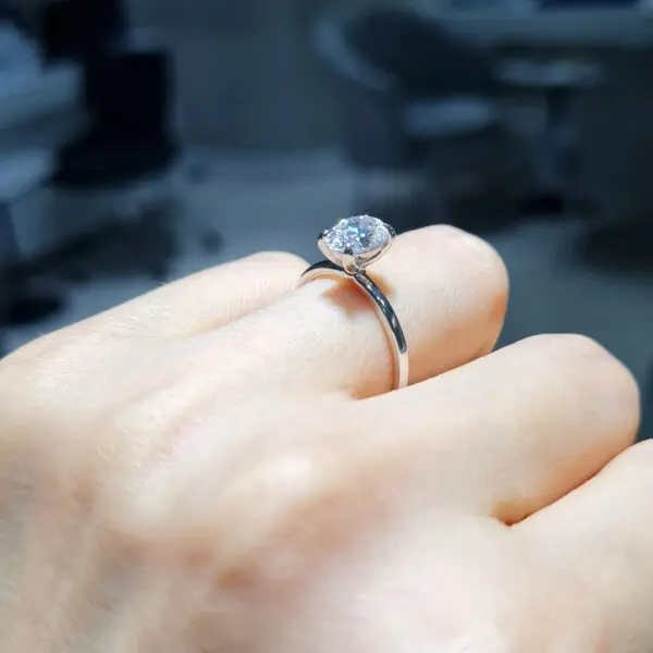 Pırlanta 1,01 Ct Uluslararası GIA Sertifikalı Tektaş Yüzük — görsel 2