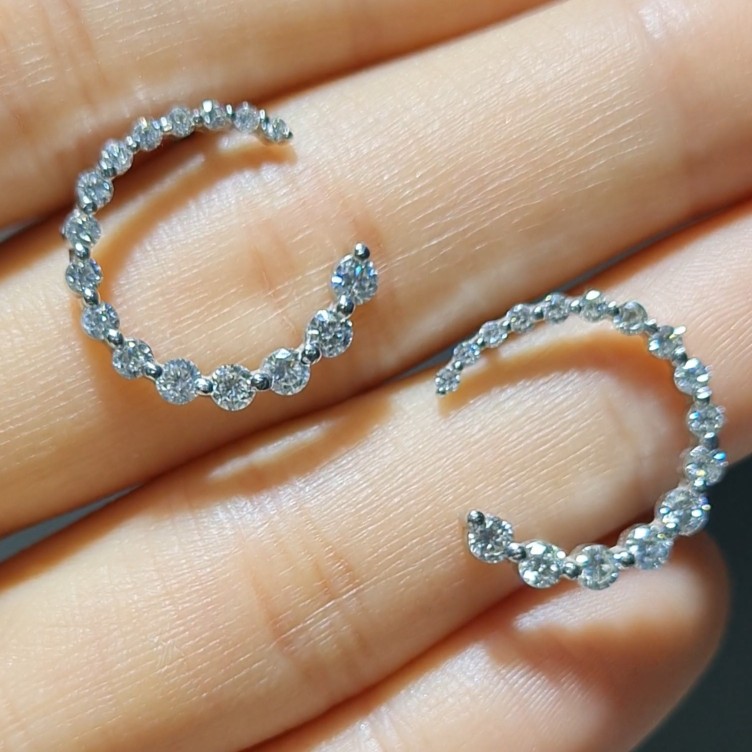 Pırlanta 1,16 Ct Küpe KR01044
