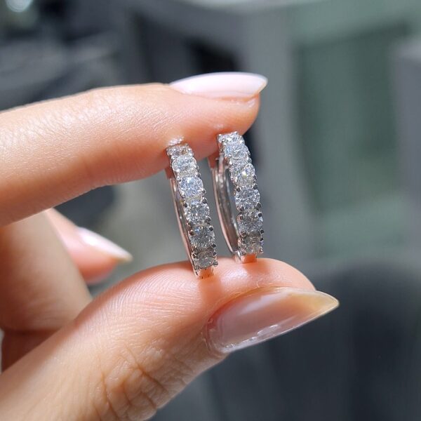 Pırlanta 1,27 Ct Halka Küpe — görsel 1