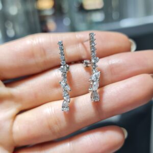 Pırlanta 1,34 Ct Markiz Küpe KP03154