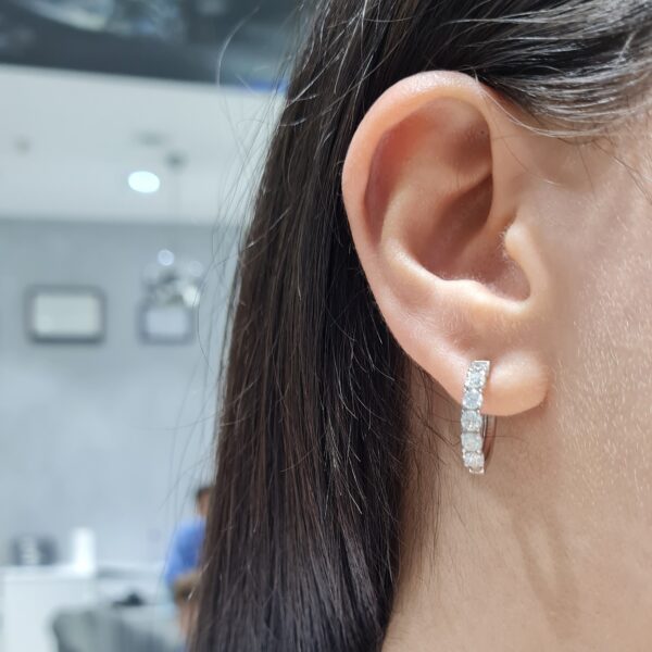 Pırlanta 1,47 Ct Halka Küpe — görsel 2