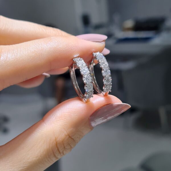 Pırlanta 1,47 Ct Halka Küpe — görsel 1