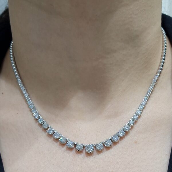Pırlanta 5,82 Ct HRD Sertifikalı Süzme Suyolu Gerdanlık GR00514