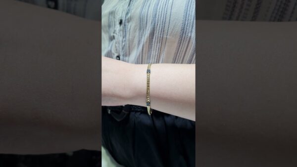 Pırlanta 0,34 Ct Mavi Pırlantalı Bileklik ürün videosu