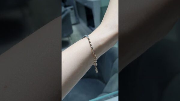 Pırlanta 0,74 Ct Yarım Suyolu Bileklik ürün videosu