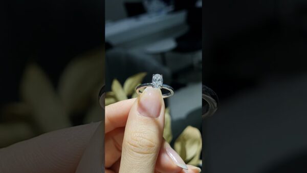 0.84 Ct HRD-Certified Oval Solitaire Diamond Ring product video