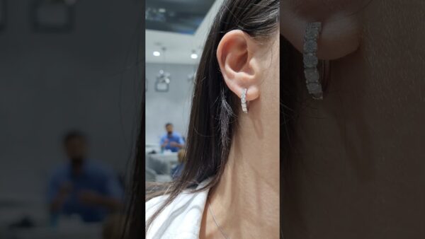 Pırlanta 1,47 Ct Halka Küpe ürün videosu