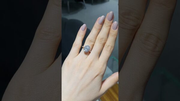1.62 Ct HRD-Certified Oval Solitaire Diamond Ring product video