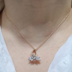 Pırlanta 0,53 Ct Markizli Fantezi Kolye KR01090