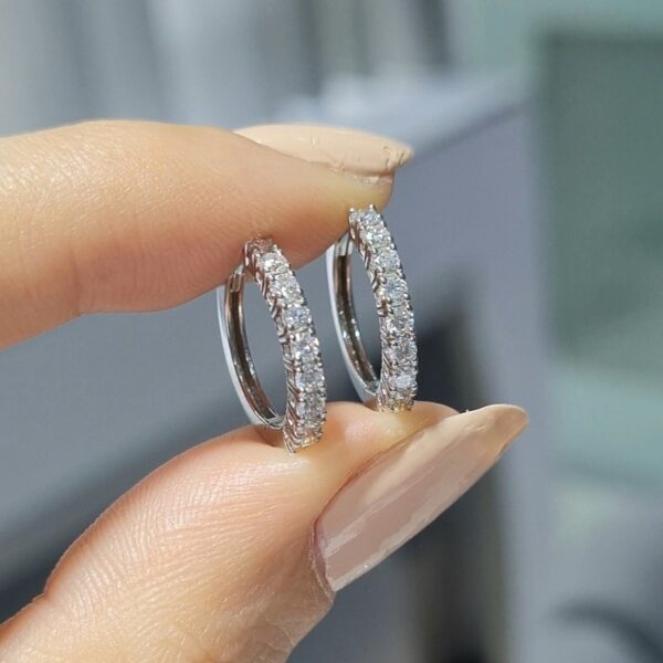 Pırlanta 0,54 Ct Halka Küpe KP03173