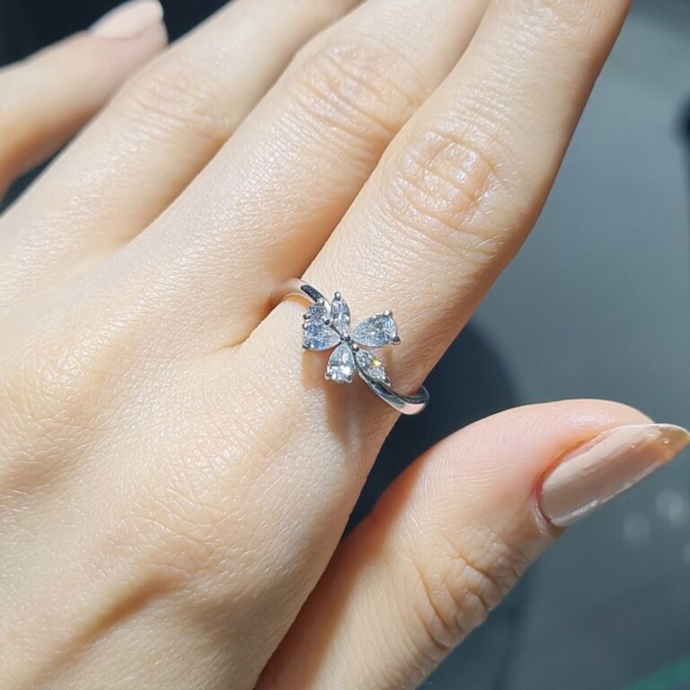 Pırlanta 0,58 Ct Damla & Markiz Kesim Yüzük YZ11232