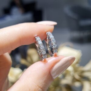 Pırlanta 0,61 Ct Halka Küpe KP03190