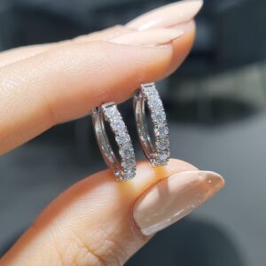 Pırlanta 0,65 Ct Halka Küpe KP03178