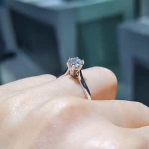 Pırlanta 0,70 Ct D Renk HRD Sertifikalı Tektaş Yüzük YZ10952-2