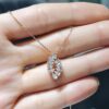 Pırlanta 0,83 Ct Damla Kesim Küpe KR01073