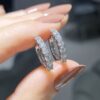 Pırlanta 1,08 Ct Halka Küpe KP03175