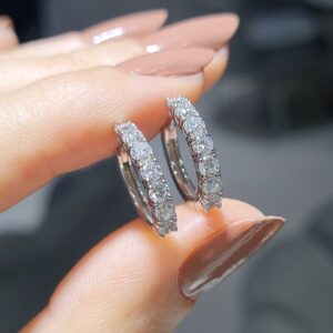 Pırlanta 1,08 Ct Halka Küpe KP03175