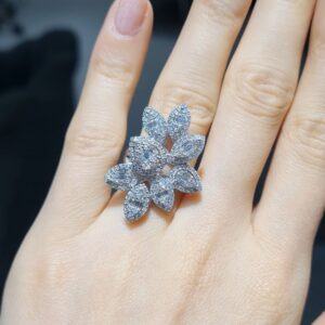 Pırlanta 1,16 Ct Fantezi Baget Yüzük KR01082