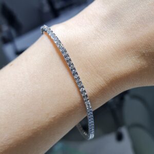 Pırlanta 1,55 Ct Kare Tırnak Suyolu Bileklik BL01548
