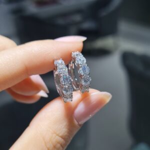 Pırlanta 2,02 Ct Halka Küpe KP03194