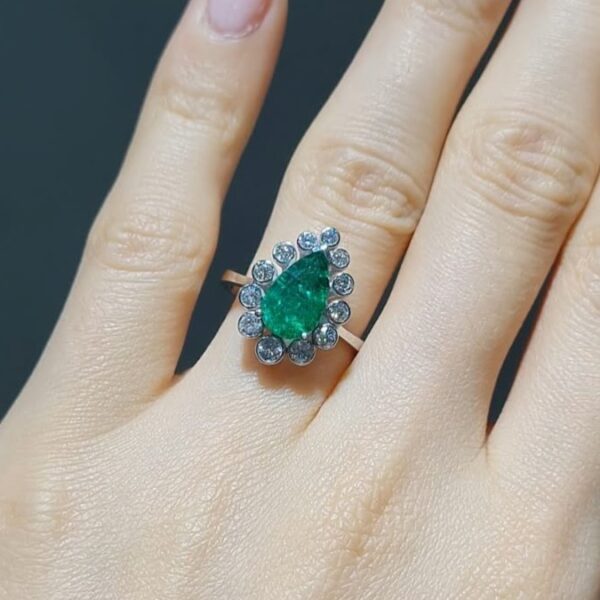 Pırlanta 2,36 Ct Zümrütlü Yüzük CP00011