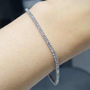 Pırlanta 2,65 Ct Tel Tırnak Suyolu Bileklik BL01545