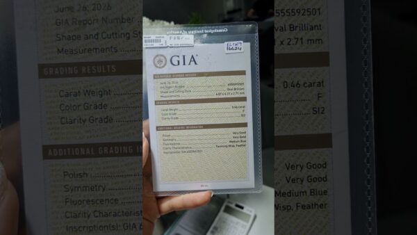 0.46 Ct GIA-Certified Oval Solitaire Diamond Ring product video