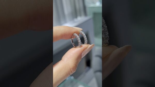 Pırlanta 0,54 Ct Halka Küpe ürün videosu
