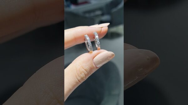Pırlanta 0,65 Ct Halka Küpe ürün videosu