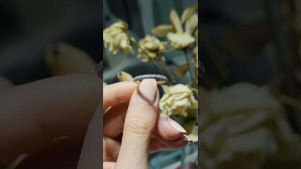 Pırlanta 0,78 Ct Rose Yarımtur Yüzük ürün videosu