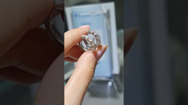 Pırlanta 1,55 Ct HRD Sertifikalı Halka Küpe ürün videosu