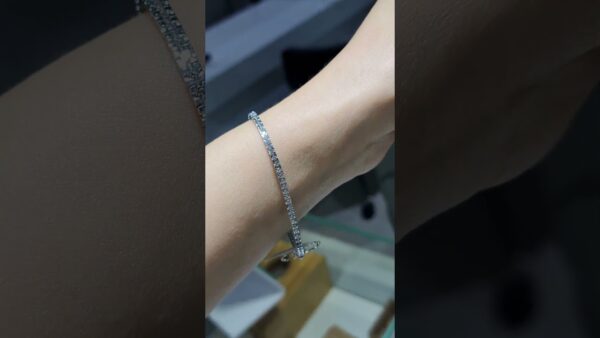 1.55 Ct Square Prong Tennis Diamond Bracelet product video