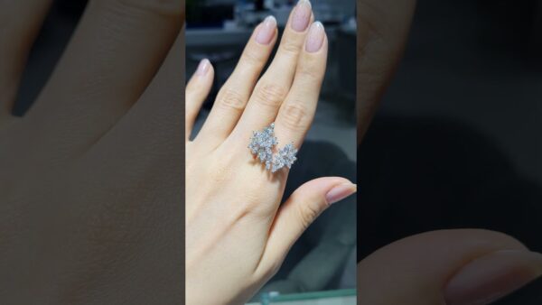 Pırlanta 1,91 Ct Markiz Kesim Fantezi Yüzük ürün videosu