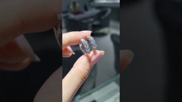 2.02 Ct Hoop Diamond Earrings product video