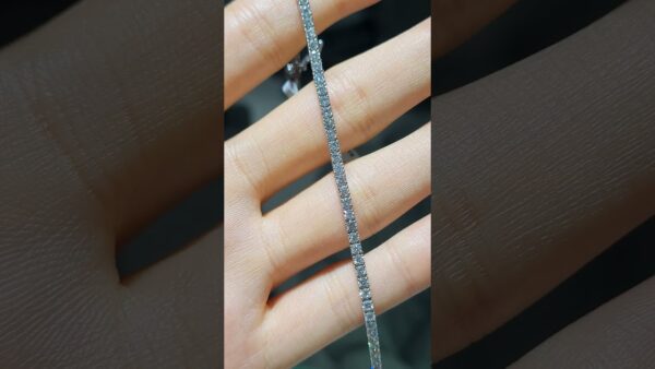Pırlanta 3,40 Ct Tel Tırnak Suyolu Bileklik ürün videosu